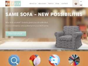 Soferia - ektorp sofa cover for ikea furniture